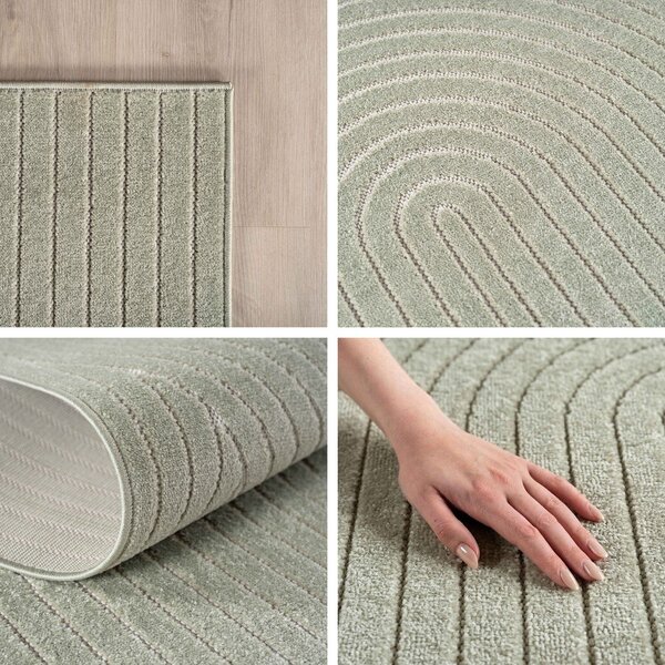 Zelena notranja in zunanja preproga 80x150 cm Nova 1201 – Ayyildiz Carpets