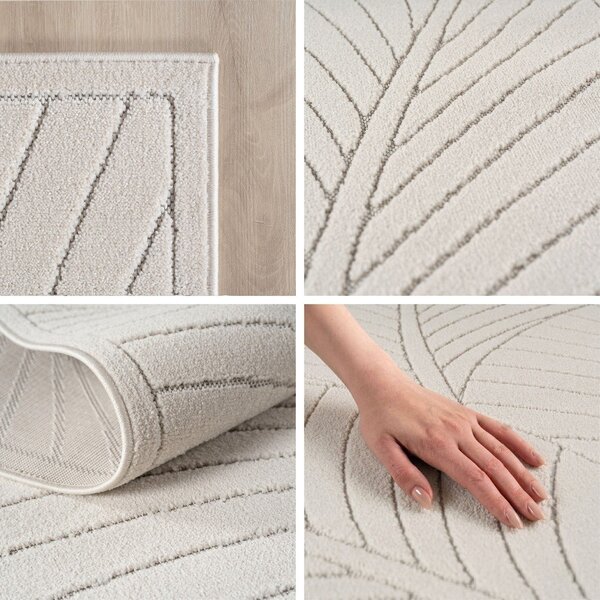 Kremno bela notranja in zunanja preproga 80x150 cm Nova 1203 – Ayyildiz Carpets
