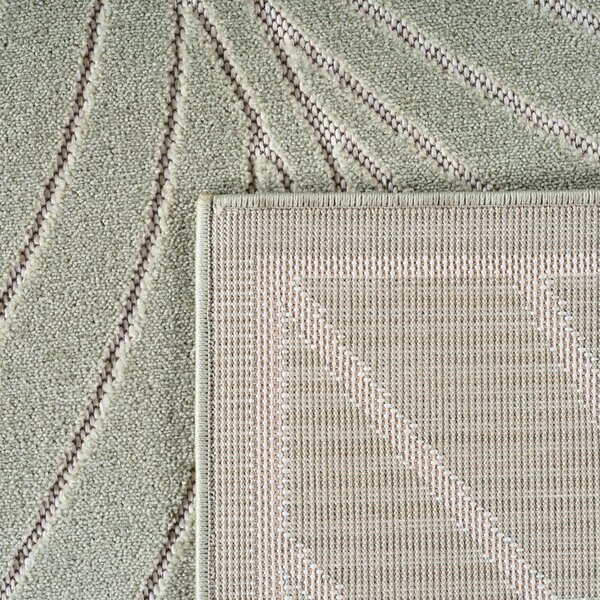 Zelena okrogla notranja in zunanja preproga ø 80 cm Nova 1204 – Ayyildiz Carpets