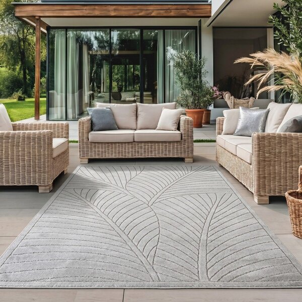 Notranja in zunanja preproga v srebrni barvi 140x200 cm Nova 1203 – Ayyildiz Carpets
