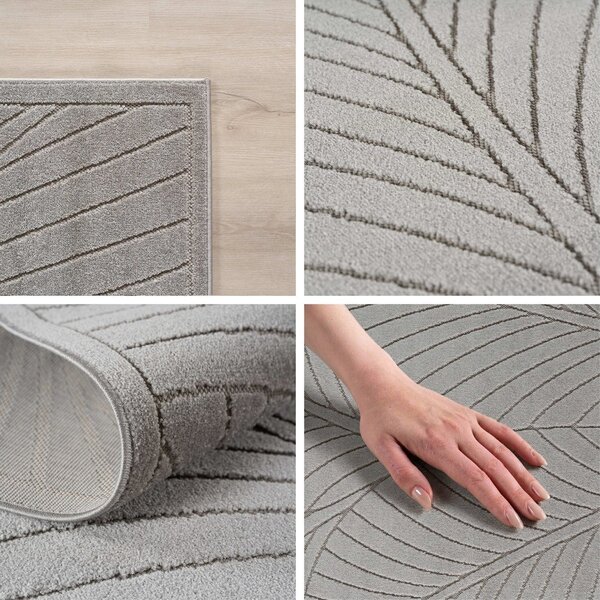 Okrogla notranja in zunanja preproga v srebrni barvi ø 120 cm Nova 1203 – Ayyildiz Carpets
