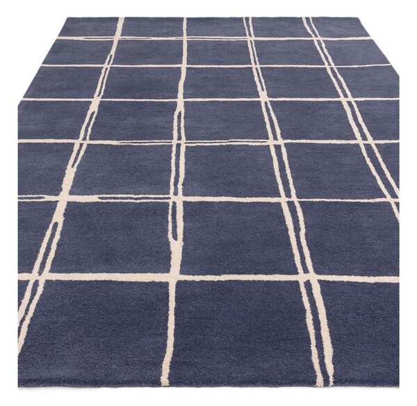 Modra ročno tkana volnena preproga 160x230 cm – Asiatic Carpets