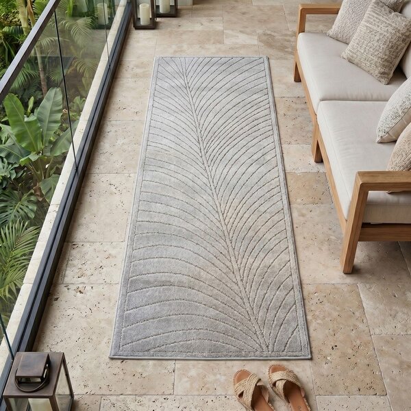 Zunanji in notranji tekač v srebrni barvi 80x250 cm Nova 1204 – Ayyildiz Carpets
