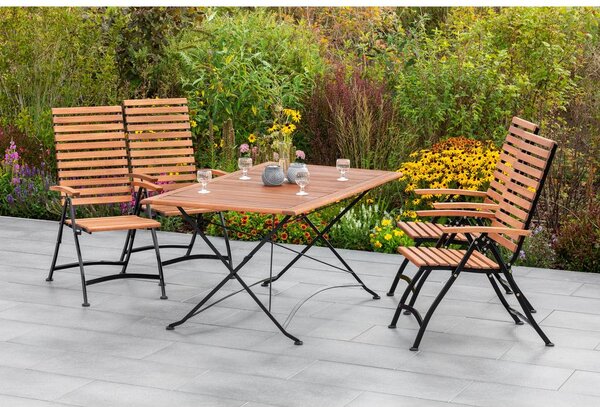 Gardenson Vrtna Miza Schlossgarten, Zložljiva, 160x90, Masivno