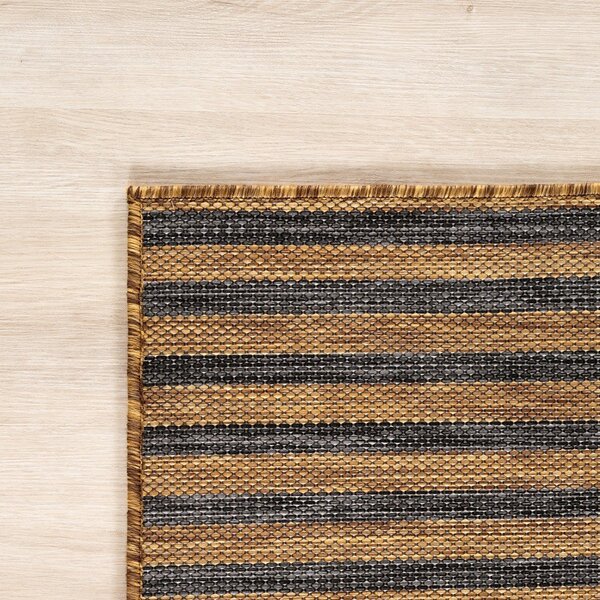 Črna/rjava notranja in zunanja preproga 80x150 cm Mira 1453 – Ayyildiz Carpets