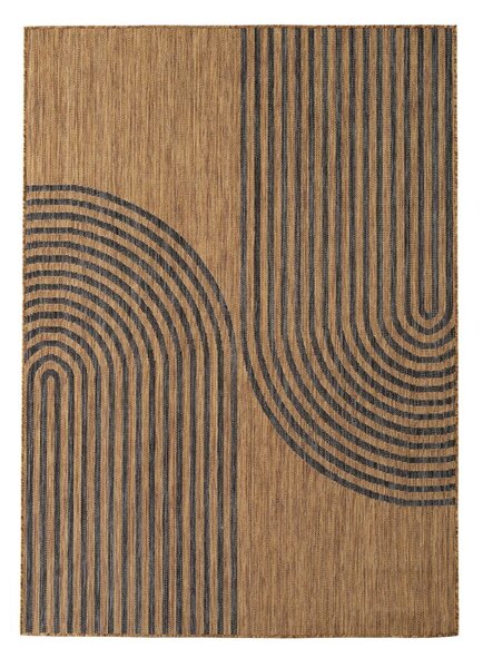Črna/rjava notranja in zunanja preproga 140x200 cm Mira 1453 – Ayyildiz Carpets