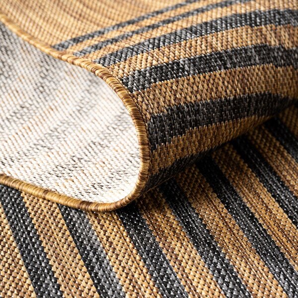 Črna/rjava notranja in zunanja preproga 80x150 cm Mira 1453 – Ayyildiz Carpets