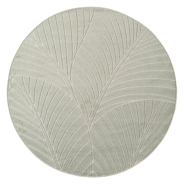 Zelena okrogla notranja in zunanja preproga ø 80 cm Nova 1203 – Ayyildiz Carpets