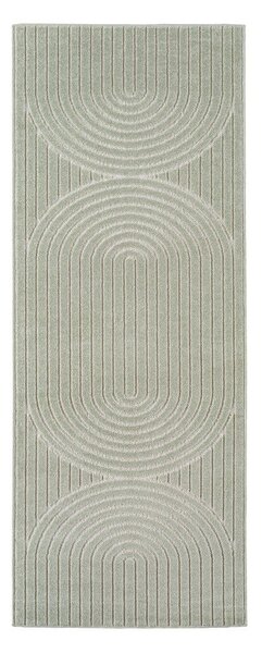 Zelen zunanji in notranji tekač 80x250 cm Nova 1201 – Ayyildiz Carpets