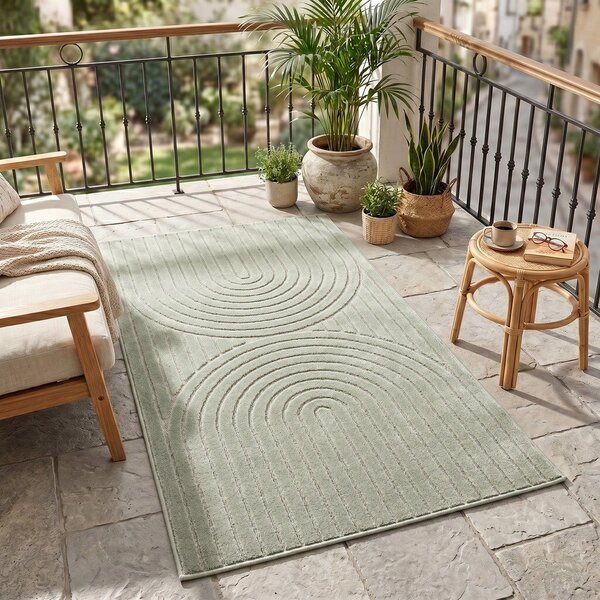 Zelen zunanji in notranji tekač 80x250 cm Nova 1201 – Ayyildiz Carpets