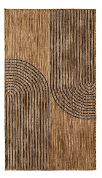 Črna/rjava notranja in zunanja preproga 80x150 cm Mira 1453 – Ayyildiz Carpets