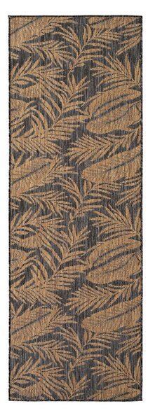 Črn/rjav zunanji in notranji tekač 80x250 cm Mira 1451 – Ayyildiz Carpets