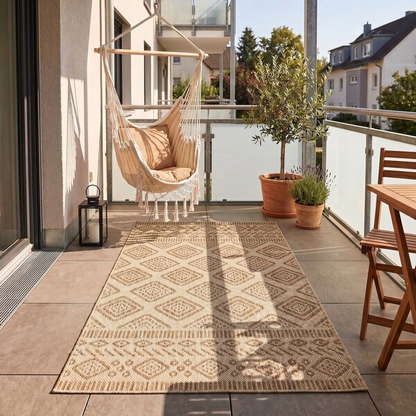 Bež notranja in zunanja preproga 80x150 cm Mira 1452 – Ayyildiz Carpets