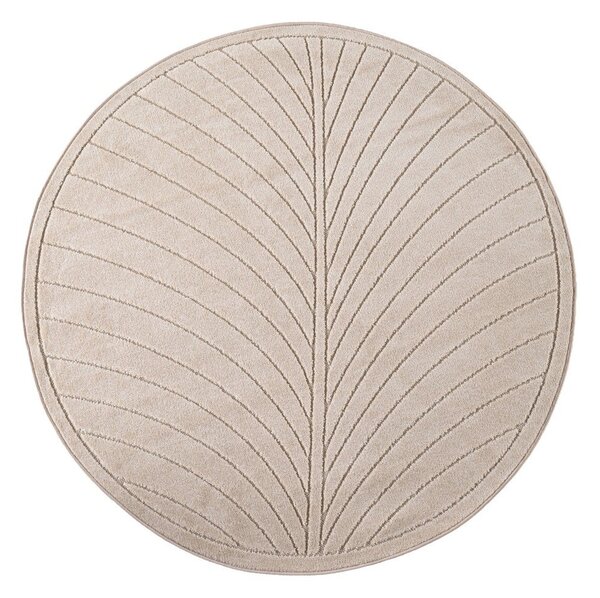 Bež okrogla notranja in zunanja preproga ø 80 cm Nova 1204 – Ayyildiz Carpets