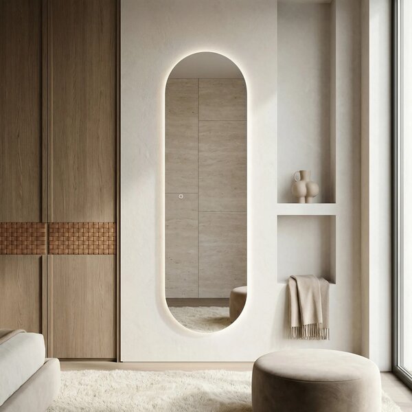 Stensko ogledalo LED 150x50cm MOL-OV