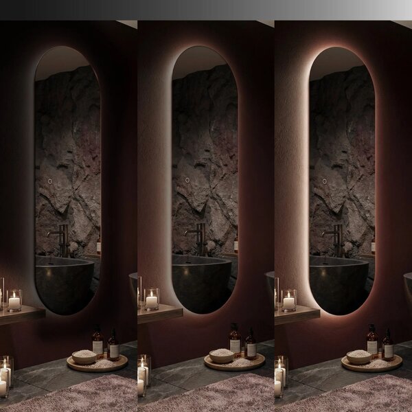 Stensko ogledalo LED 150x50cm MOL-OV