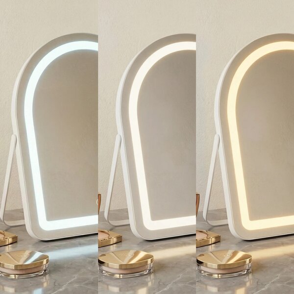 Stensko ogledalo LED GLAM White 40x45cm