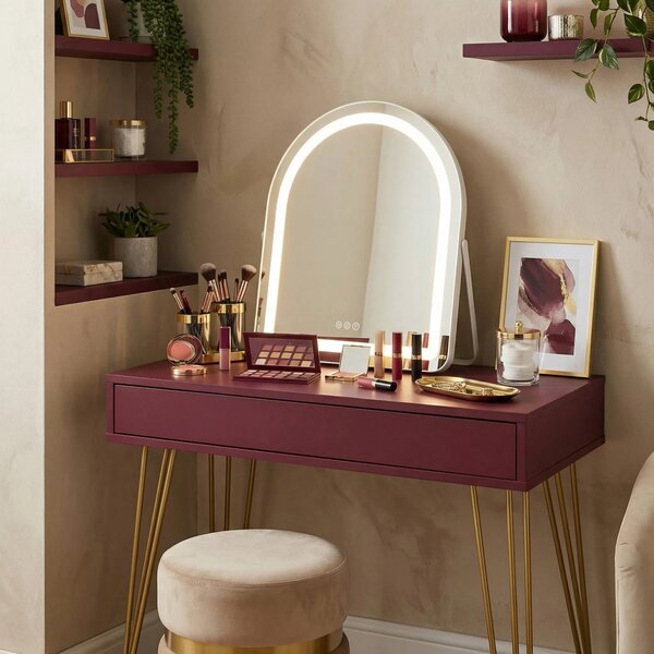 Stensko ogledalo LED GLAM White 40x45cm
