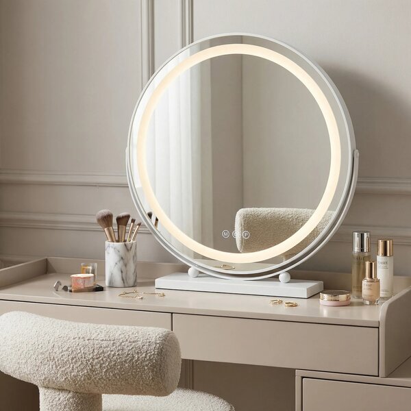 Stensko ogledalo LED MAKE-UP White 50 cm