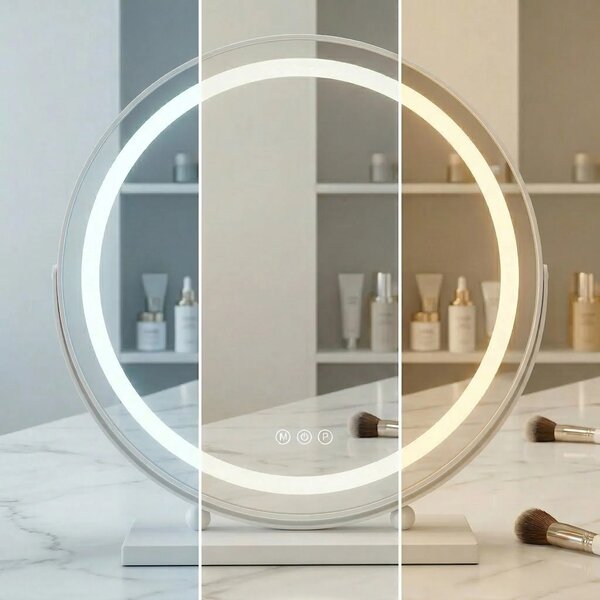 Stensko ogledalo LED MAKE-UP White 50 cm