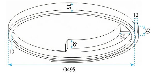 Stropna svetilka LED APP1925-C Black