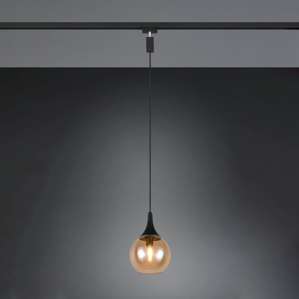 Trio Lighting LUMINA viseča svetilka za DUOline, jantarne barve, zatemnjen, Bež, Dnevna soba / jedilnica, Steklo, Sodobni
