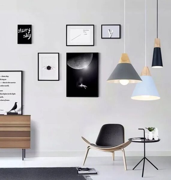 Stropna svetilka SCANDI B Black