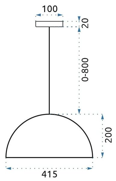 Obesna stropna svetilka APP238-1CP Bela