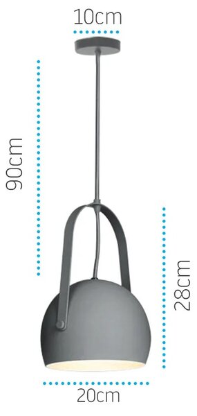 Stropna svetilka Sphere APP294-1CP Black