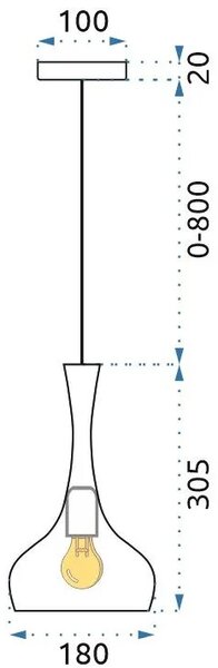 VISEČA SVETILKA APP281-1CP