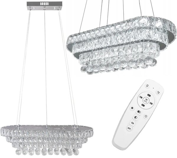 LED 102W Pilot Crystal obesek stropna svetilka APP417-CP