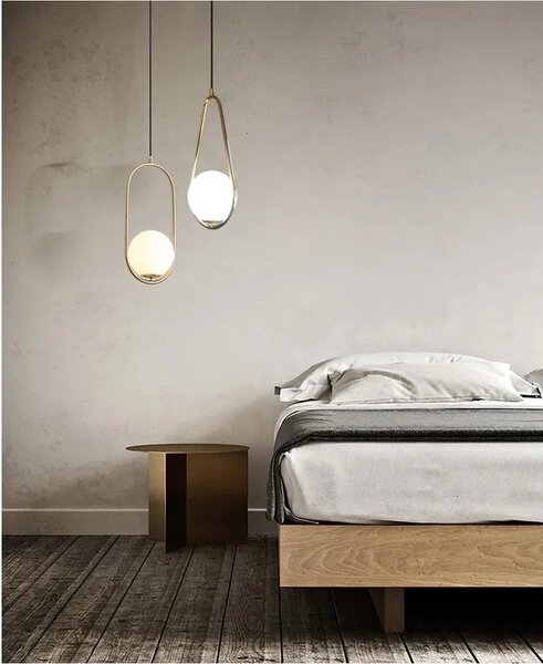 Steklena stropna svetilka APP473-1CP White