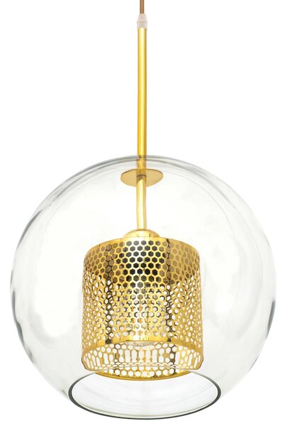Steklena obesna svetilka APP555-1CP 25 cm GOLD