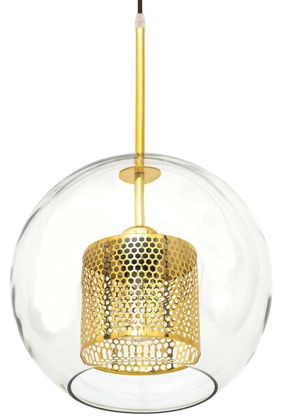 Steklena obesna svetilka APP556-1CP 30cm GOLD