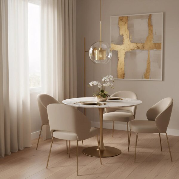 Steklena obesna svetilka APP555-1CP 25 cm GOLD
