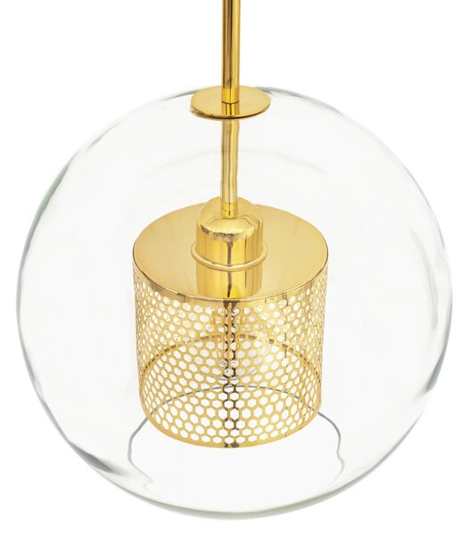 Steklena obesna svetilka APP555-1CP 25 cm GOLD