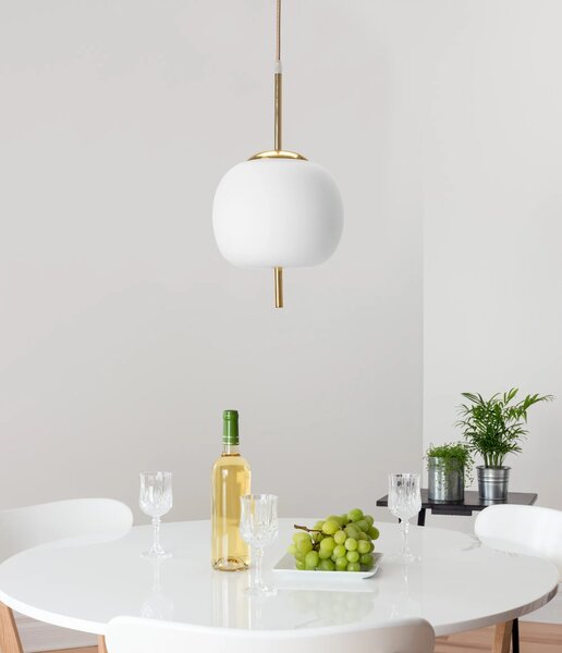 Stropna svetilka Glass Hanging Sphere APP669-1CP Gold