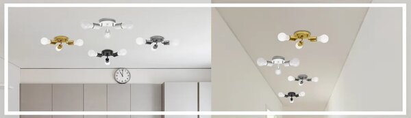 Stropna svetilka Triple Plafond Metal APP704-3C Gold