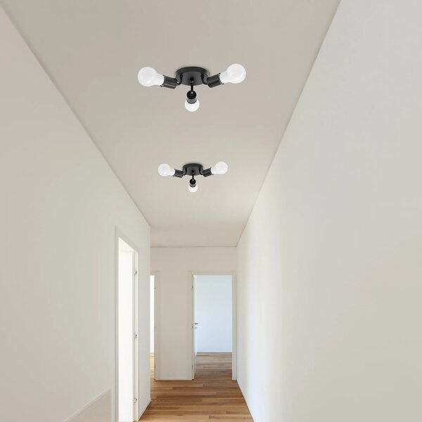 Stropna svetilka - Triple Plafond - Kovina APP701-3C Black