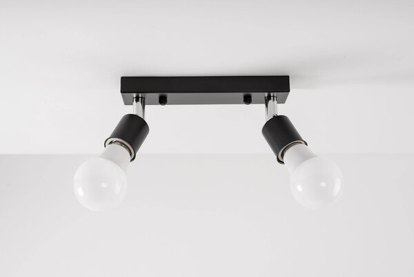 Reflektorska stropna svetilka Plafond APP696-2C Black