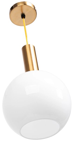 Steklena krogla viseča svetilka Milky APP666-1CP Golden