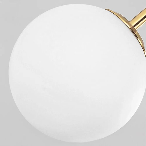 Steklena krogla obesek svetilka Milky APP656-3CPR Gold