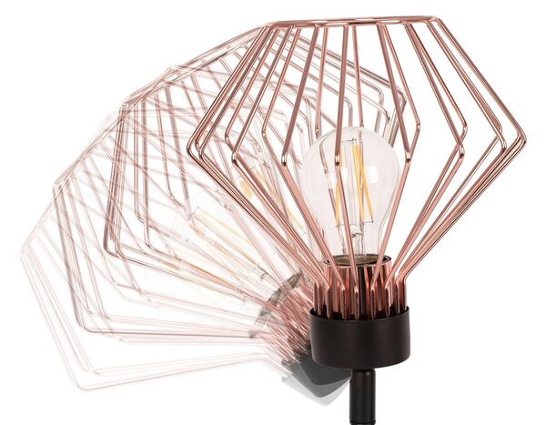 Trojna kovinska stropna svetilka APP536-3C Pink Gold