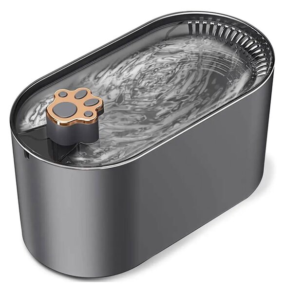 Avtomatska fontana napajalnik za mačke in pse 3L USB ovalna LED