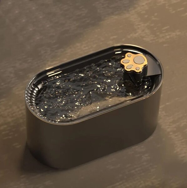 Avtomatska fontana napajalnik za mačke in pse 3L USB ovalna LED