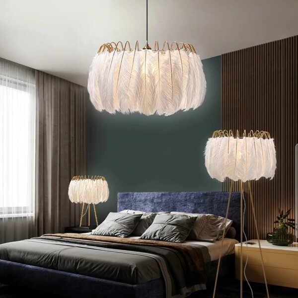 Stropna svetilka Feather boho APP662 Gold