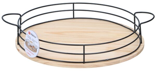 Okrogel leseni pladenj ALPINA Ø35 cm
