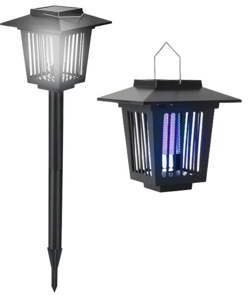 LED sončna vrtna svetilka proti žuželkam J-22 Black