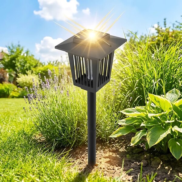 LED sončna vrtna svetilka proti žuželkam J-22 Black