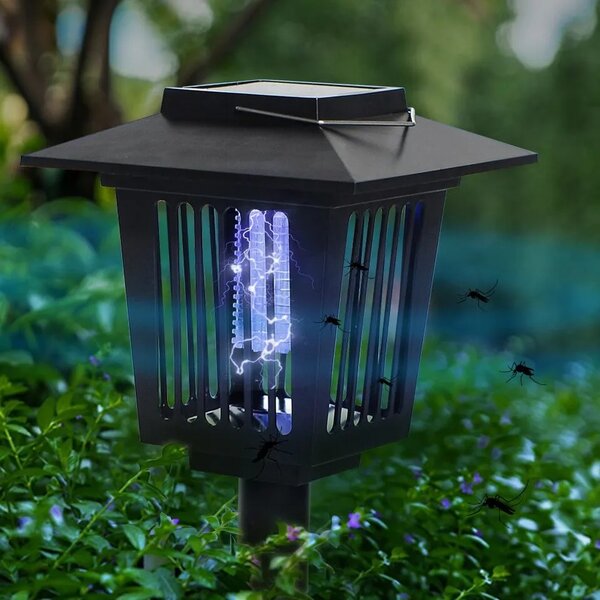 LED sončna vrtna svetilka proti žuželkam J-22 Black